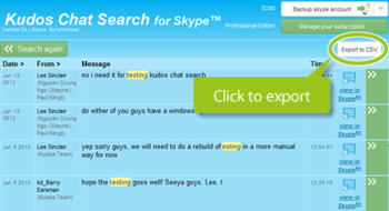 Kudos Chat Search for Skype screenshot 7