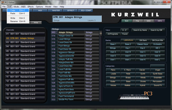Kurzweil PC3 SoundEditor screenshot 2