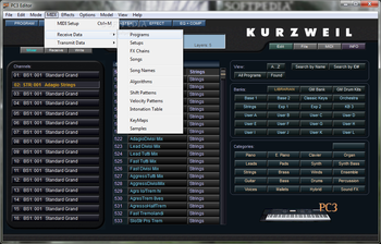 Kurzweil PC3 SoundEditor screenshot 4