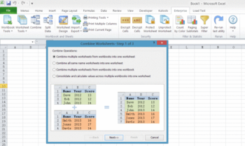 Kutools for Excel screenshot