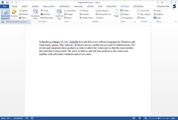 Kutools for Word screenshot