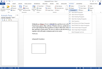 Kutools for Word screenshot 11