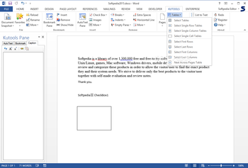 Kutools for Word screenshot 13