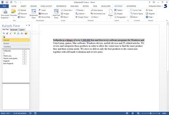 Kutools for Word screenshot 5