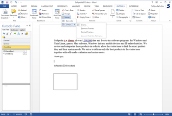 Kutools for Word screenshot 8