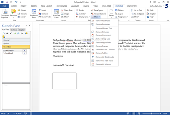 Kutools for Word screenshot 9