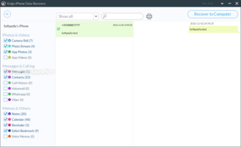 Kvigo iPhone Data Recovery screenshot 3