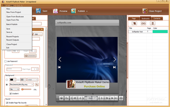 Kvisoft FlipBook Maker screenshot 3