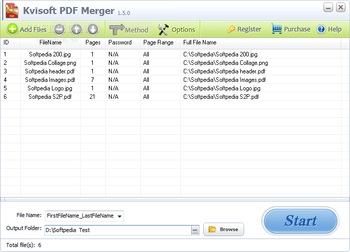 Kvisoft PDF Merger screenshot