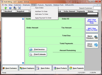 Kwiki Billing screenshot 2