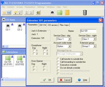 KX-T123211 Programmator screenshot