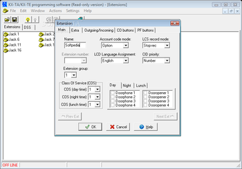 KX-TA Programmator screenshot 2