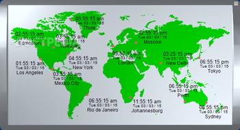 Kybtec World Clock screenshot 3