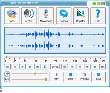 Kylix Ringtone Maker screenshot