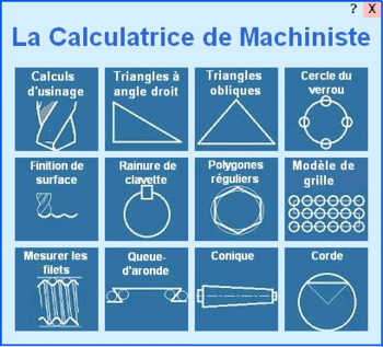 La Calculatrice de Machiniste screenshot