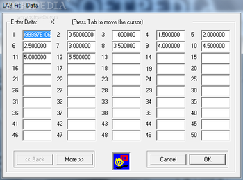 LAB Fit Curve Fitting Software screenshot 2