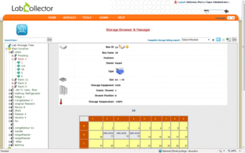 LabCollector Server screenshot 2