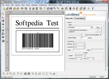 LabelDirect for SATO screenshot