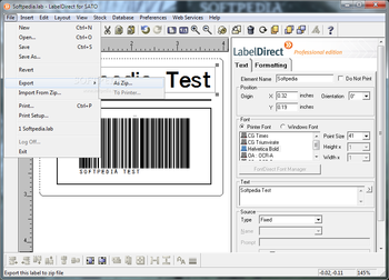 LabelDirect for SATO screenshot 3