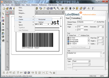 LabelDirect for SATO screenshot 5