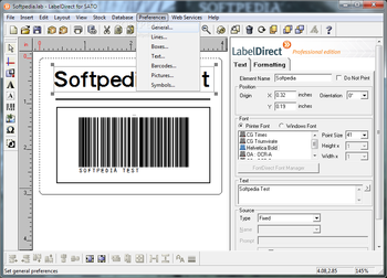 LabelDirect for SATO screenshot 8