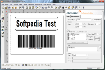 LabelDirect for Zebra screenshot