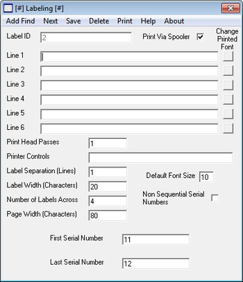 Labeling screenshot
