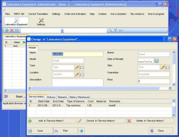 Laboratory Equipment screenshot