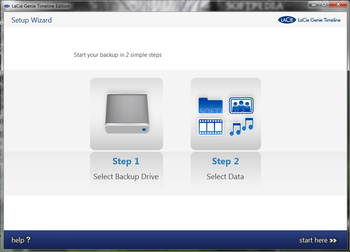 LaCie Genie Timeline screenshot