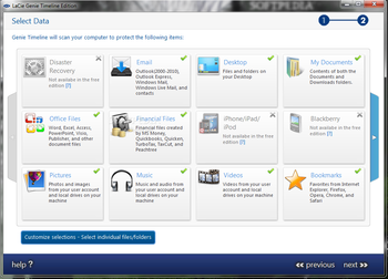 LaCie Genie Timeline screenshot 3