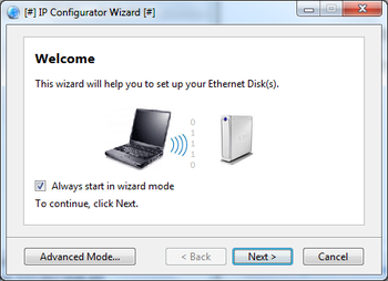 LaCie IP Configurator screenshot