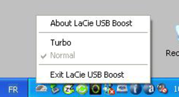 LaCie USB Boost screenshot