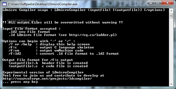Ladder Logic Compiler screenshot