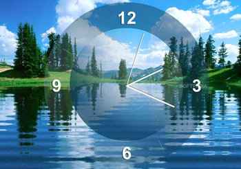 Lake Clock Screensaver screenshot 3