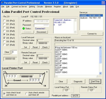 Lalim Parallel Port Control Basic screenshot
