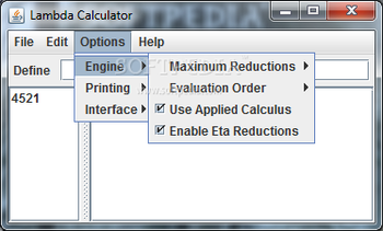 Lambda Calculator screenshot 2
