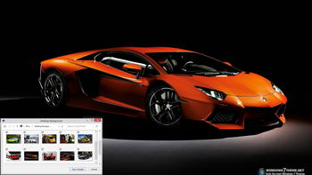 Lamborghini Aventador Windows 7 Theme screenshot