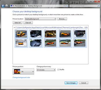Lamborghini Windows 7 Theme screenshot 2