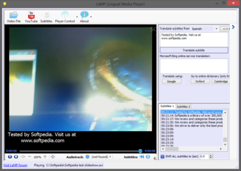 LaMP (Lingual Media Player) screenshot
