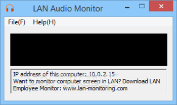 LAN Audio Monitor screenshot