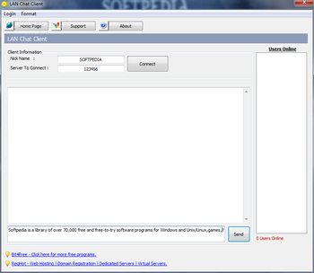 LAN Chat Client screenshot