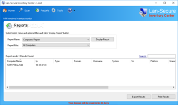 Lan-Secure Inventory Center Workgroup screenshot 2