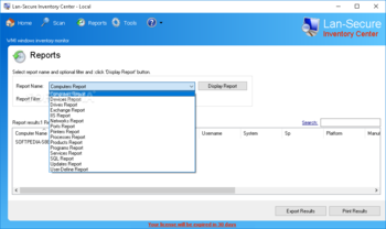 Lan-Secure Inventory Center Workgroup screenshot 3