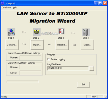 LAN Server to Windows Migration Wizard screenshot