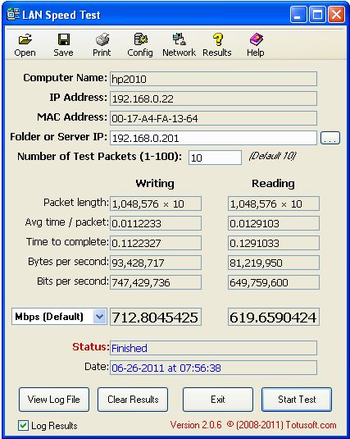 LAN Speed Test 2 screenshot