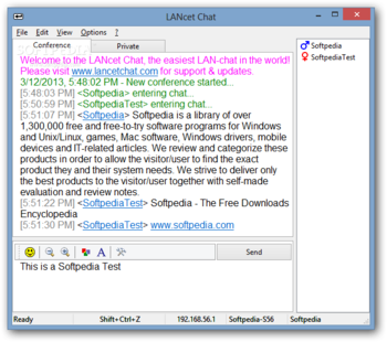 LANcet Chat screenshot