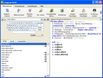 Langenscheidt Expert-Dictionary English screenshot