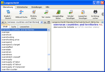 Langenscheidt Standard-Specialist Dictionary of Economics screenshot