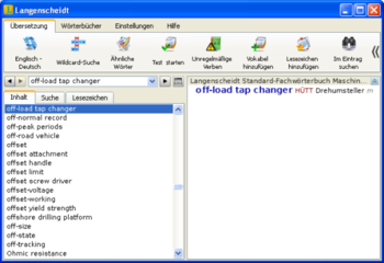 Langenscheidt Standard-Specialist Dictionary of Mechanics screenshot