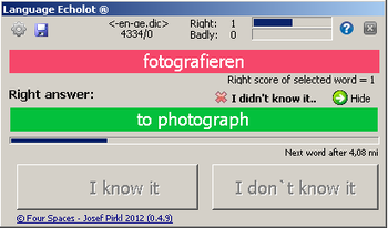 Language Echolot screenshot